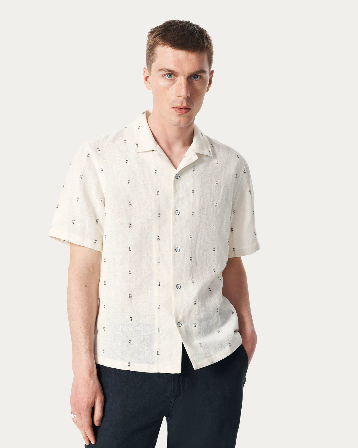White Remi Stripe