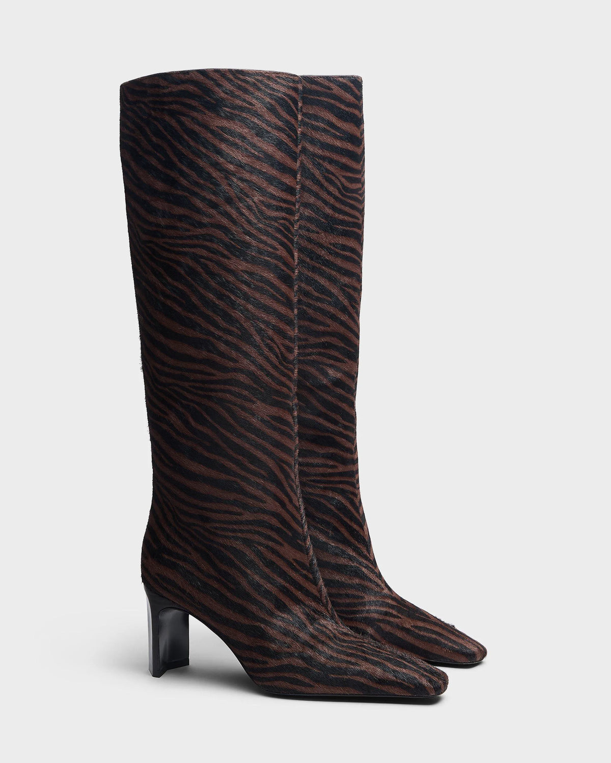 Coffee Zebra Hair Calf