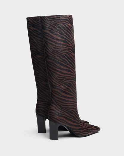 Coffee Zebra Hair Calf