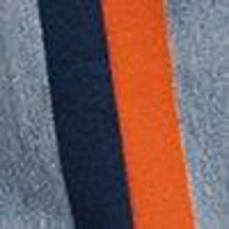 Astor Orange Navy Stripe