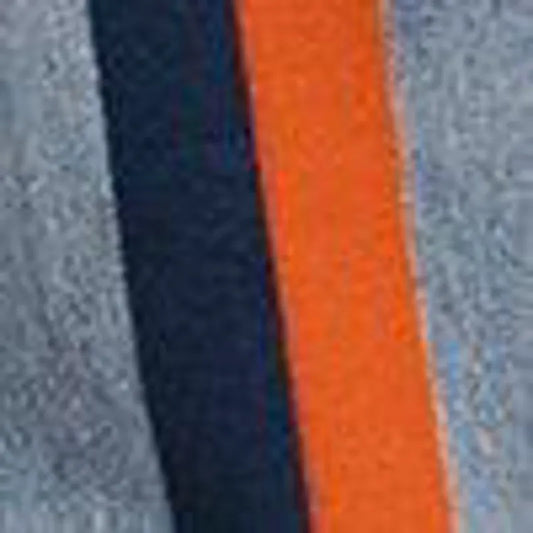 Astor Orange Navy Stripe