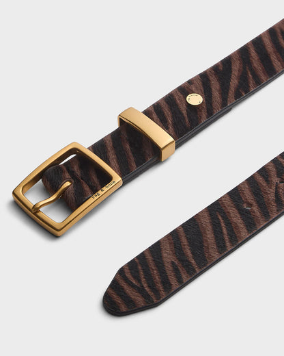 Coffee Zebra Hair Calf