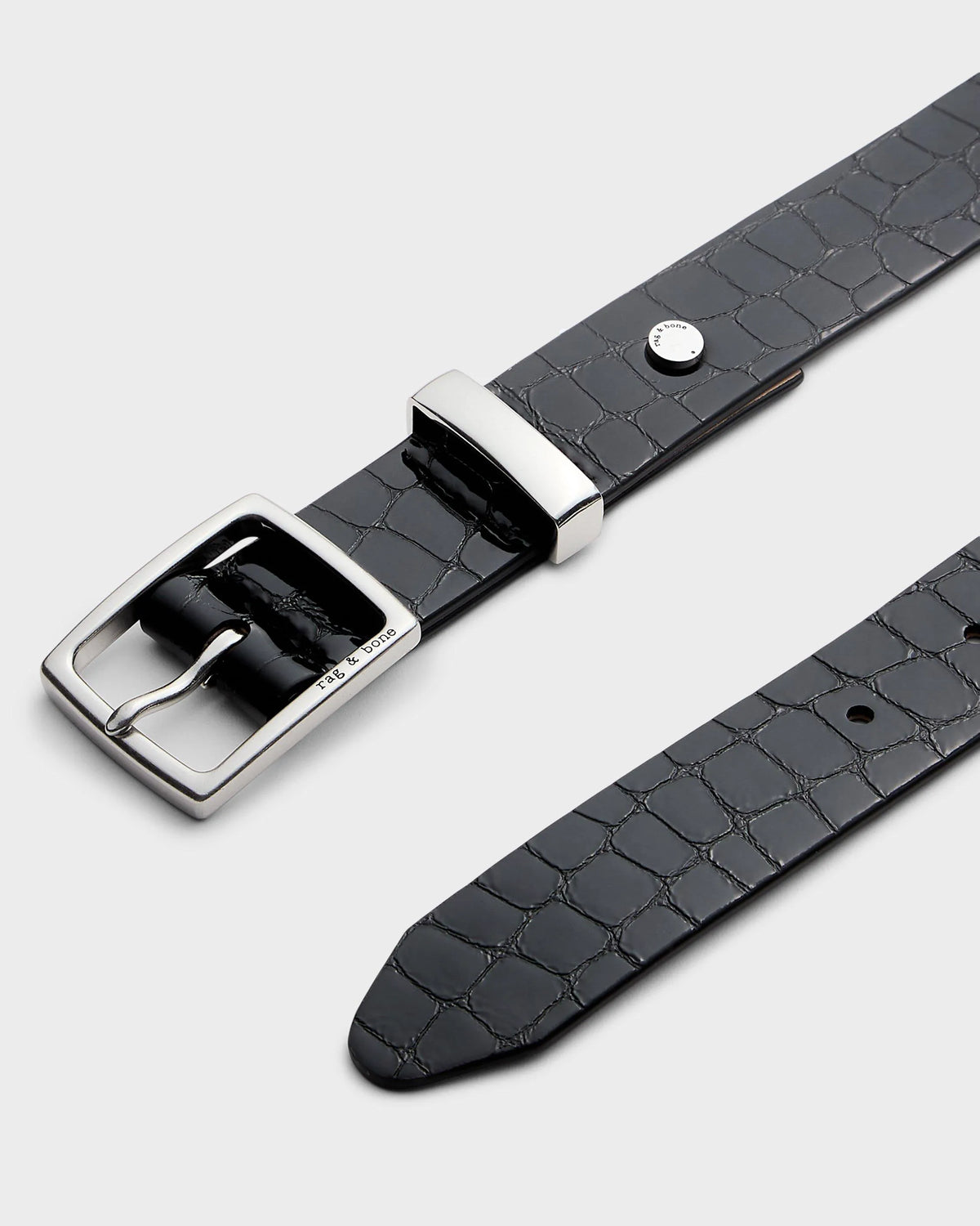 Black Croc Patent