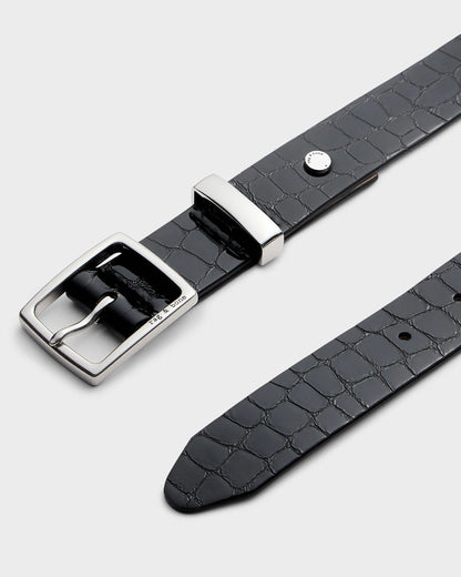 Black Croc Patent