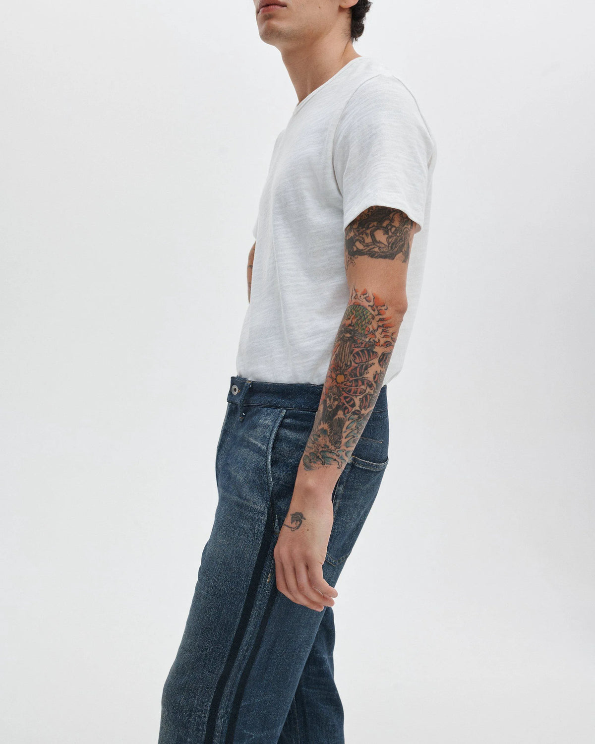 Empire With Indigo Stripe