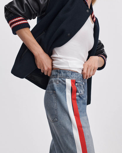 Coney Red White Stripe