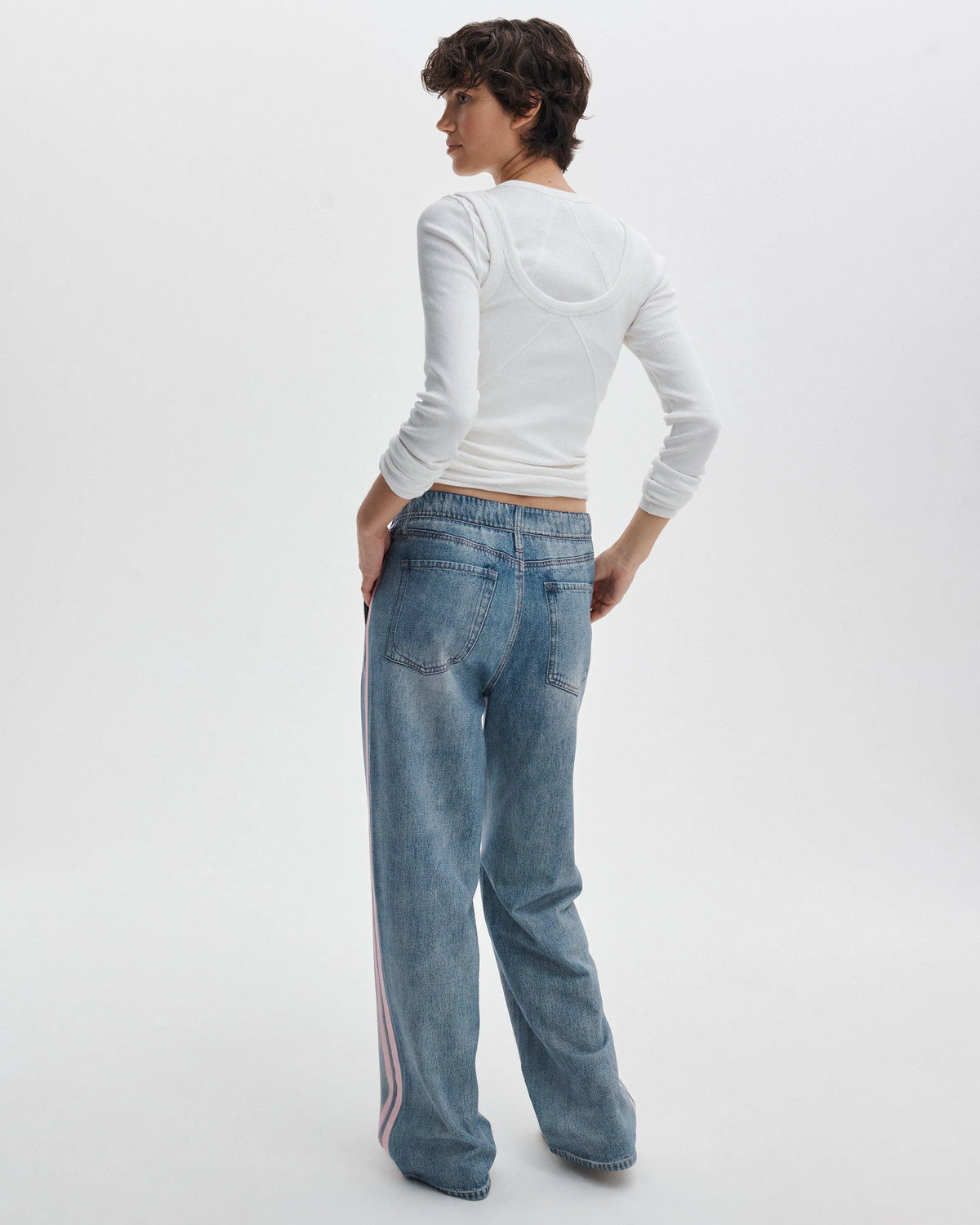 Astor Orange Navy Stripe