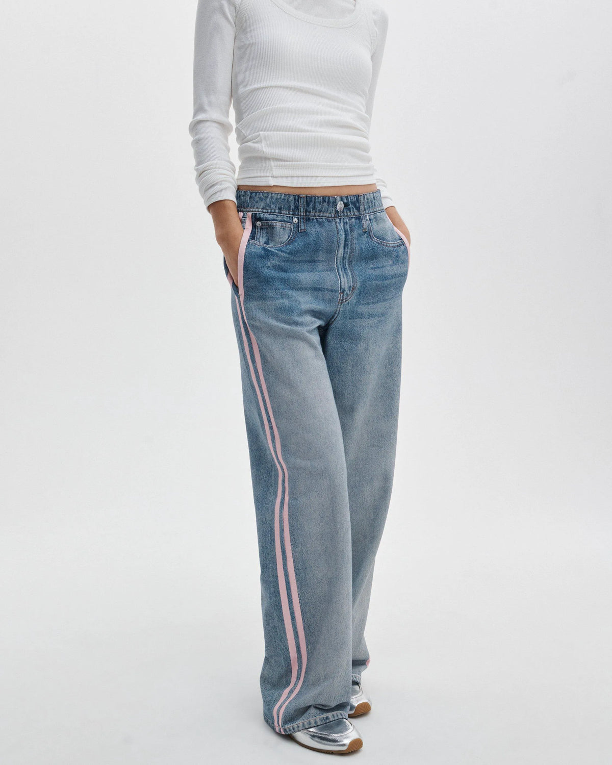 Astor Orange Navy Stripe