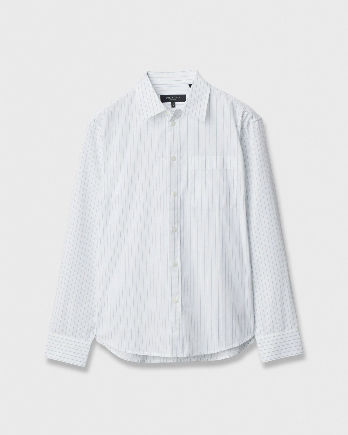 White/Blue Stripe