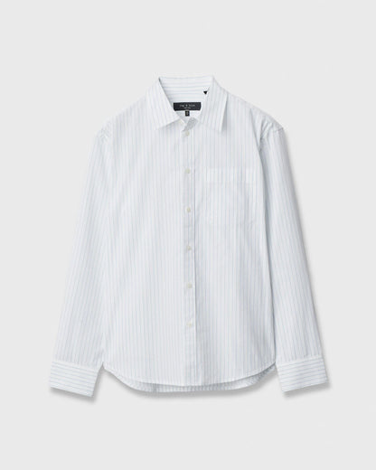 White/Blue Stripe